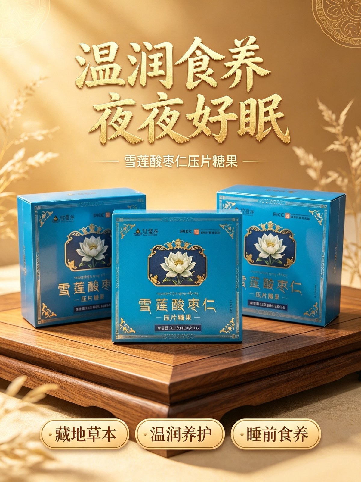 雪莲酸枣仁压片糖果